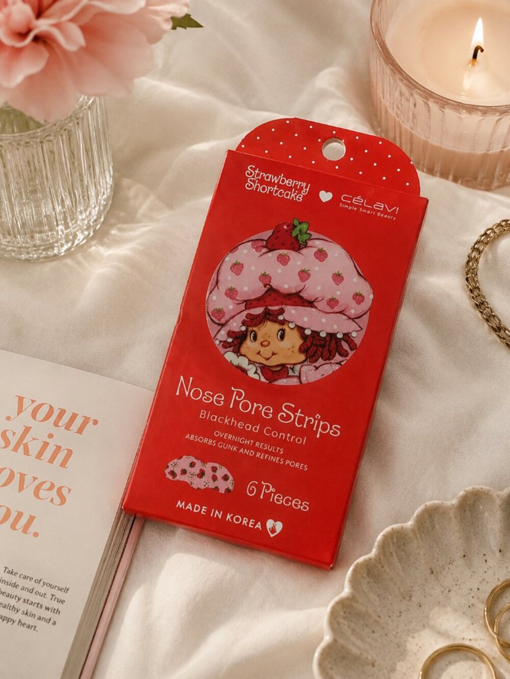 Strawberry Shortcake x Célavi Red Nose Pore Strips